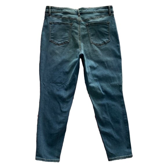 TALBOTS Women's Lakeview Wash Flawless High-Waist Jeggings Ankle Sz 14 Petite - Picture 5 of 6